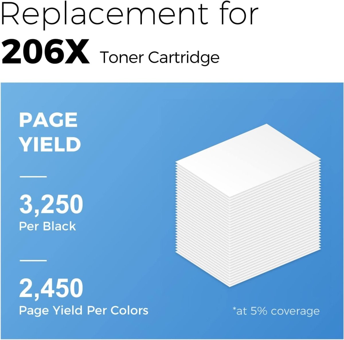 W2111X Compatible HP 206X Cyan Toner Cartridge - Linford Office:Printer Ink & Toner Cartridge